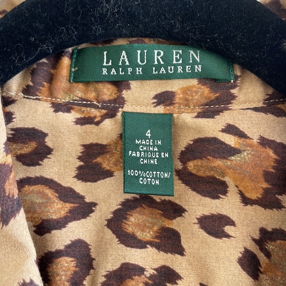 Lauren by Ralph Lauren Leopard Print Shirt Dress - Picture 3 of 7